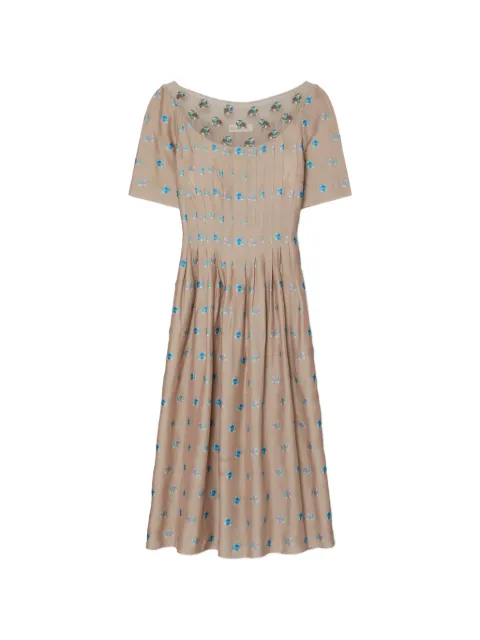 Tory Burch vestido bordado en jacquard