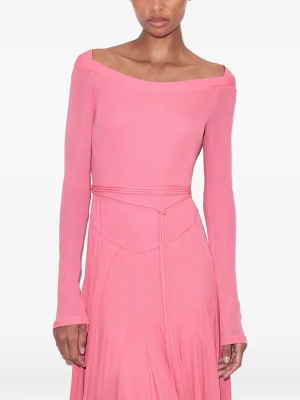 tory burch pink dress Tory Burch Draped Midi Dress | Pink