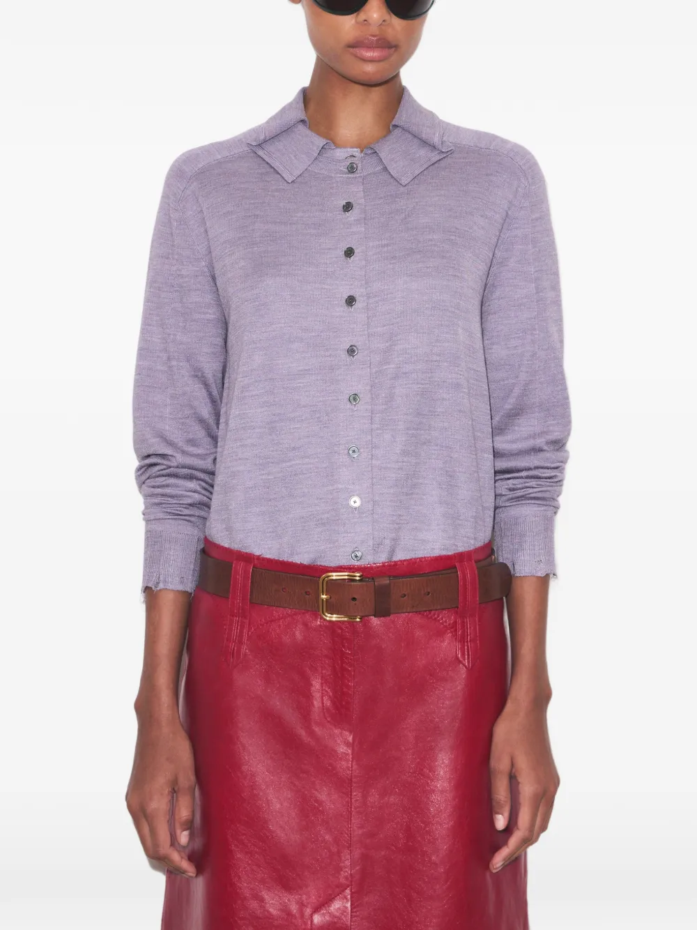 Tory Burch Zijden vest Paars