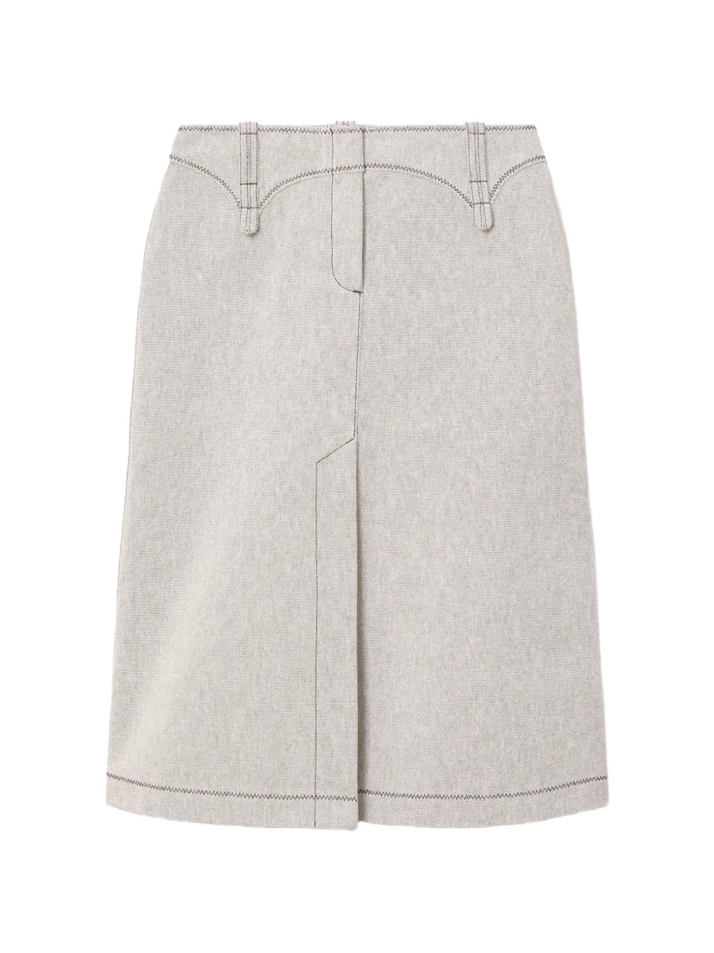 Tory Burch Gonna in tela di cotone - Grigio