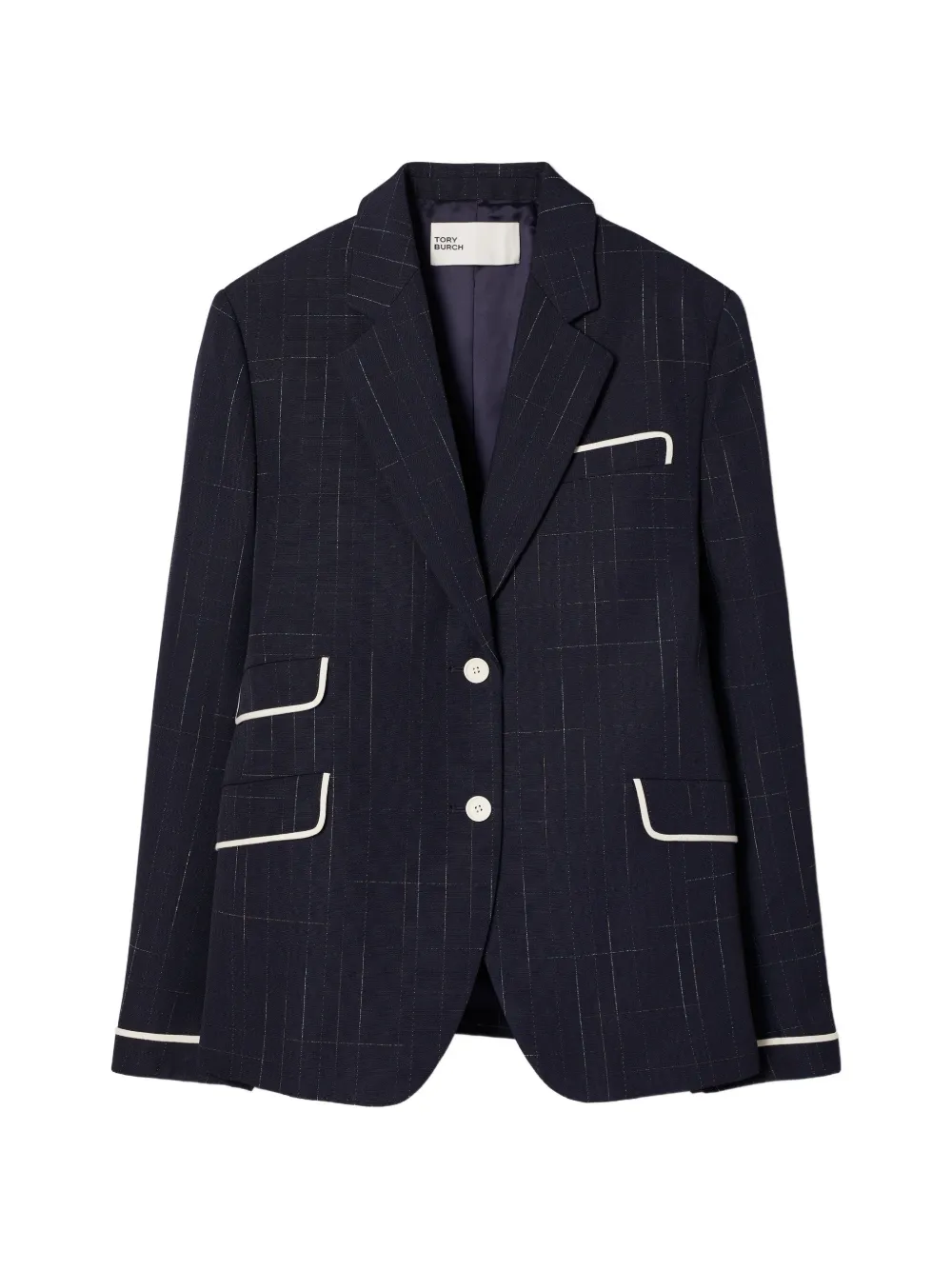 Tory Burch Buddy Wool Jacket In Blue