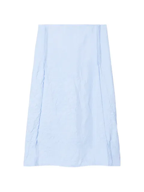 Tory Burch falda con efecto arrugado