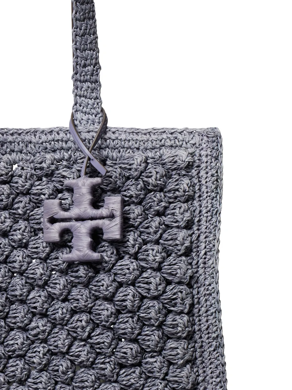 Tory Burch Ella handgehaakte popcorn shopper Grijs