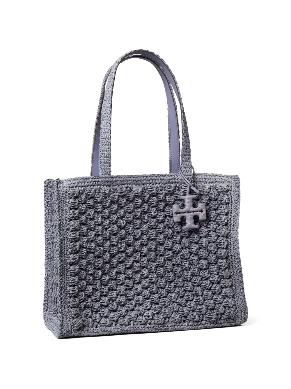 Tory Burch Ella handgehaakte popcorn shopper Grijs