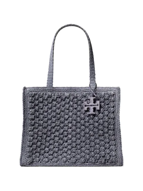 Tory Burch tote Ella pequeña en crochet tejido a mano