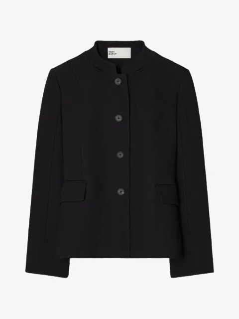 Tory Burch viscose and cotton crepe jacket