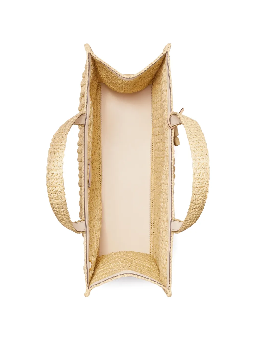 Tory Burch Ella grote handgehaakte shopper Beige