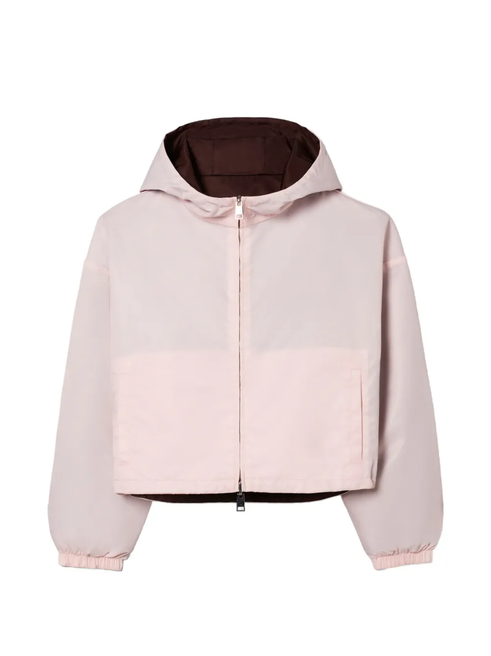 Tory Burch Giacca reversibile crop in nylon - Rosa
