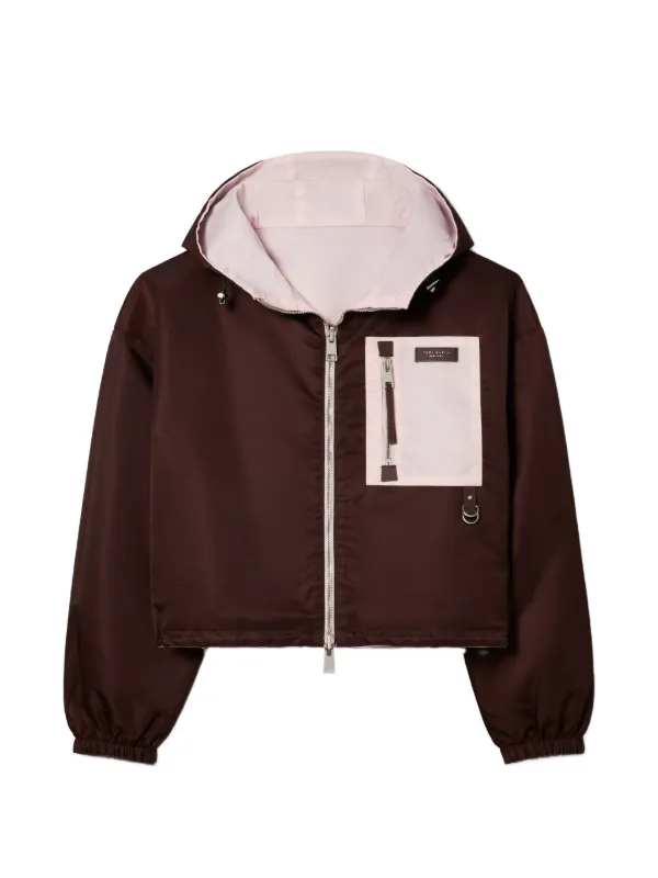 Tory Burch Reversible Cropped Nylon Jacket | Pink | FARFETCH Tory Burch Reversible Cropped Nylon Jacket | Pink | FARFETCH