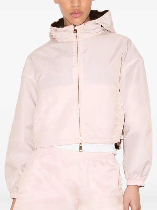 Tory Burch Reversible Cropped Nylon Jacket | Pink | FARFETCH