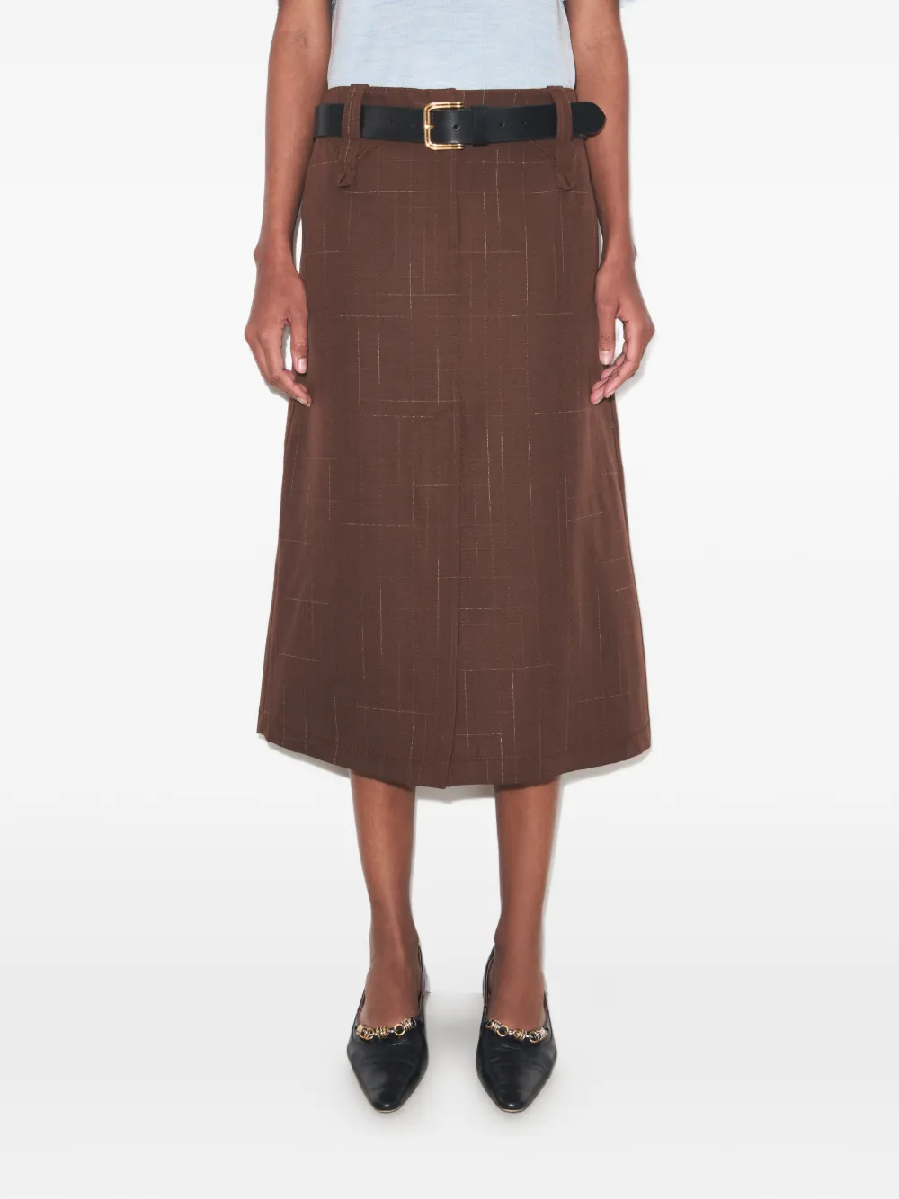 Tory Burch Wollen rok Bruin
