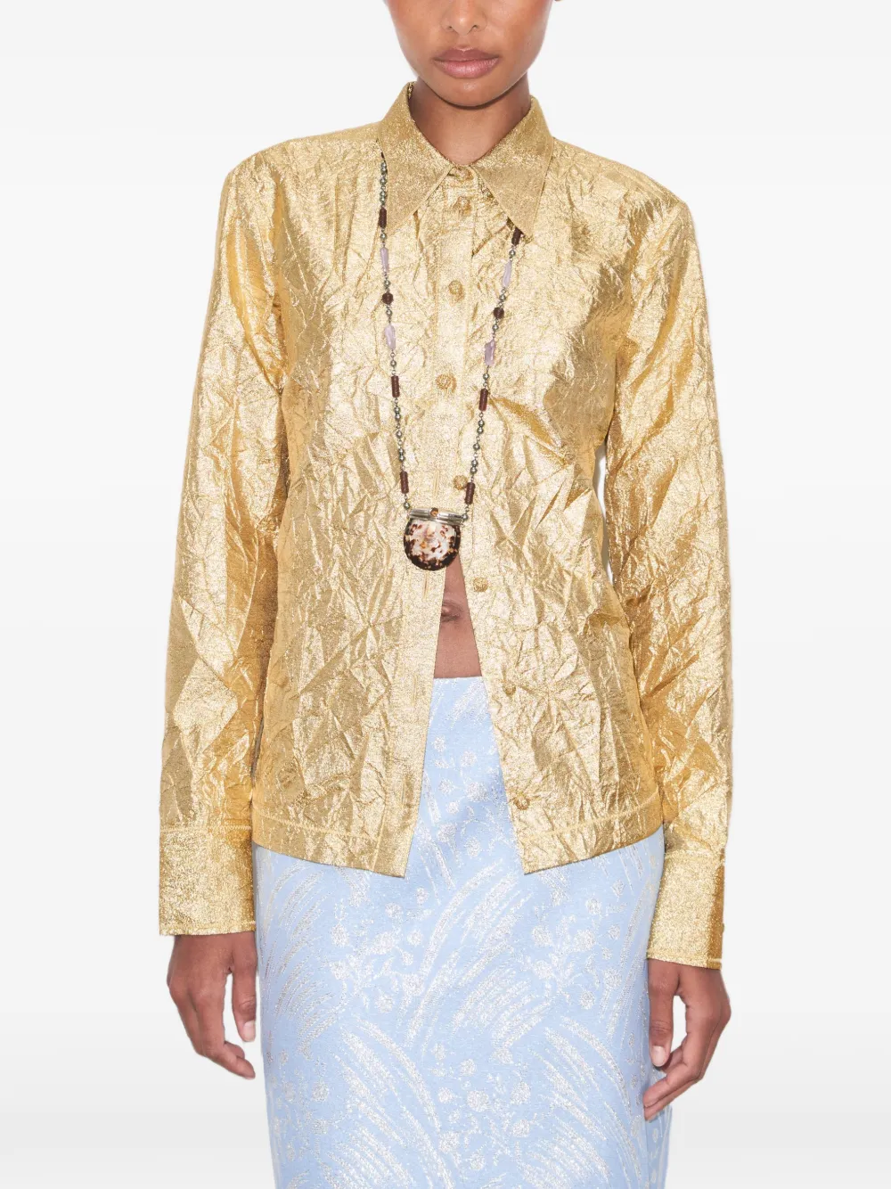 Tory Burch Zijden blouse Goud
