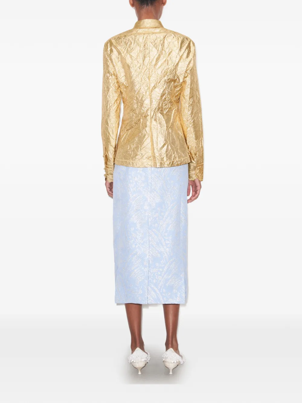 Tory Burch Zijden blouse Goud