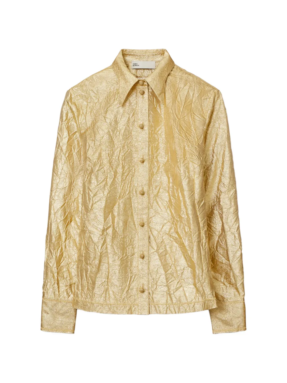 Tory Burch crushed silk shirt - Oro