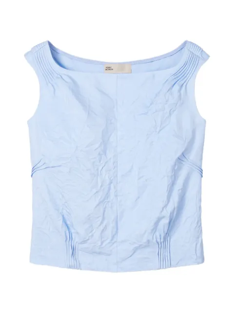 Tory Burch crinkled viscose top