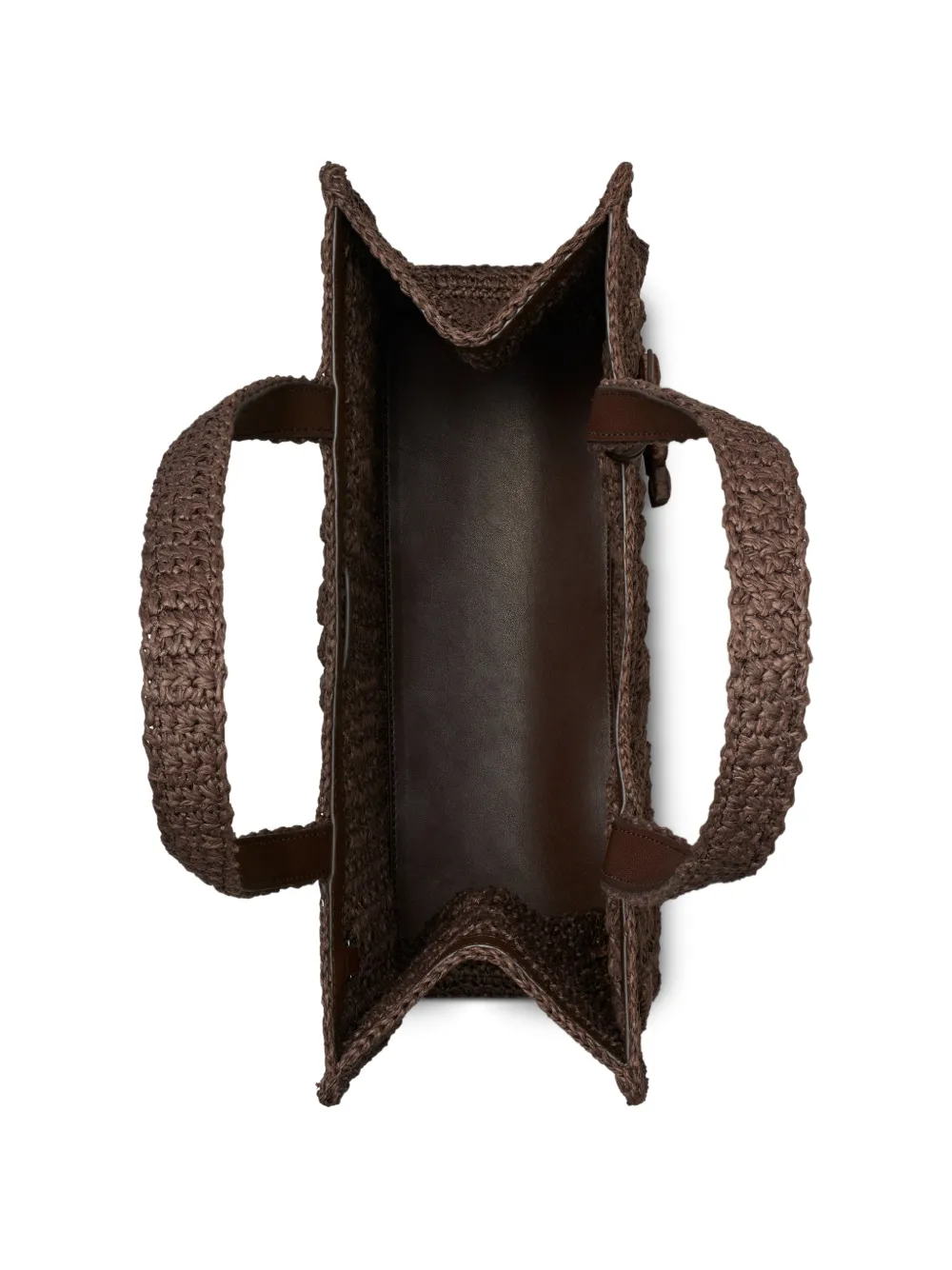 Tory Burch Ella kleine handgehaakte popcorn shopper Bruin