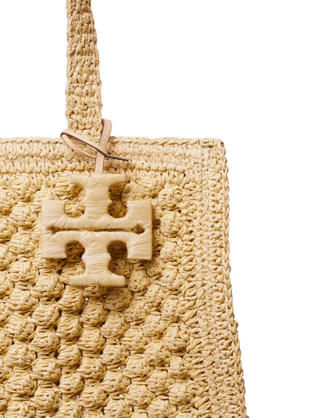 Tory Burch Ella kleine handgehaakte shopper Beige