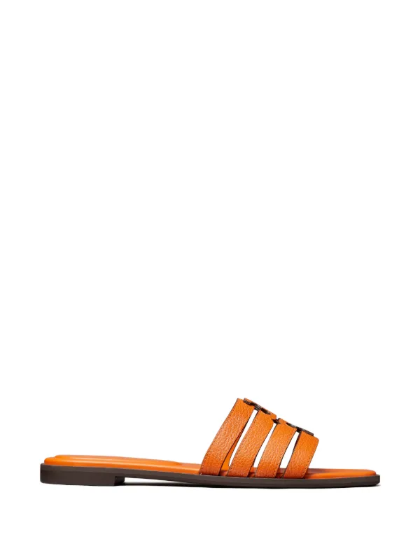 Tory Burch Ines Slides in Orange
