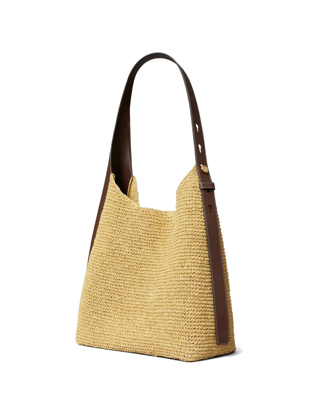 Tory Burch Romy geweven schoudertas Beige