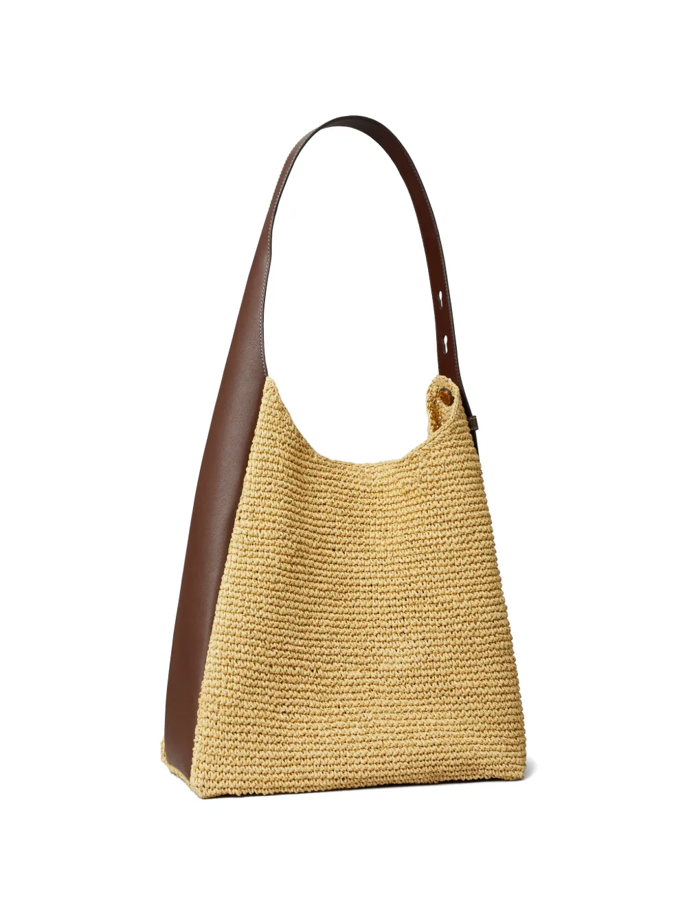 Tory Burch Romy geweven schoudertas Beige