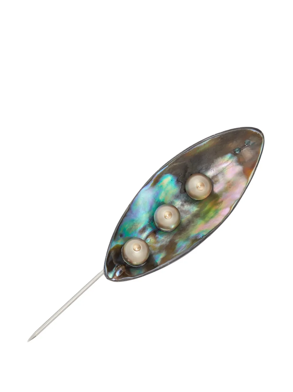 Tory Burch Pearl Pin Leaf In Multi