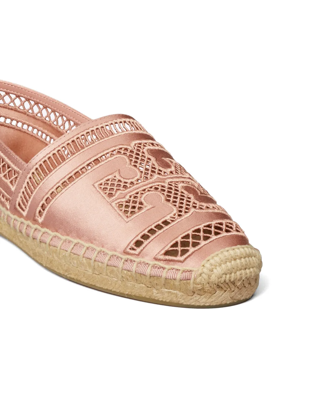 Tory Burch Open geweven espadrilles Roze
