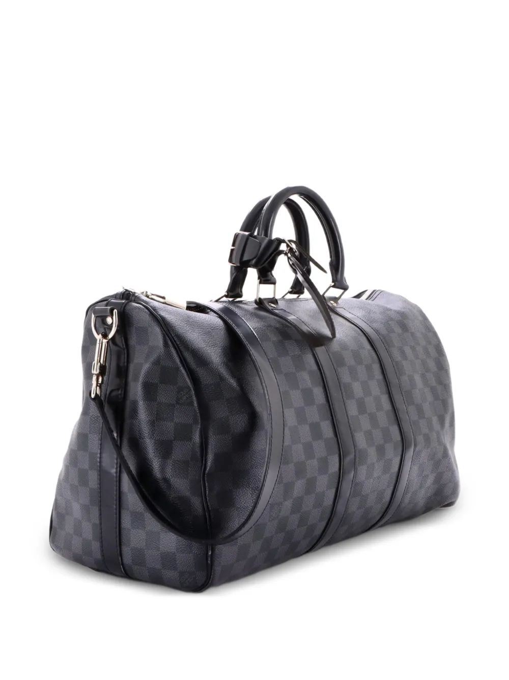 Louis Vuitton Pre-Owned Keepall Bandouliere Bag Damier Graphite 45 travel bag - Nero