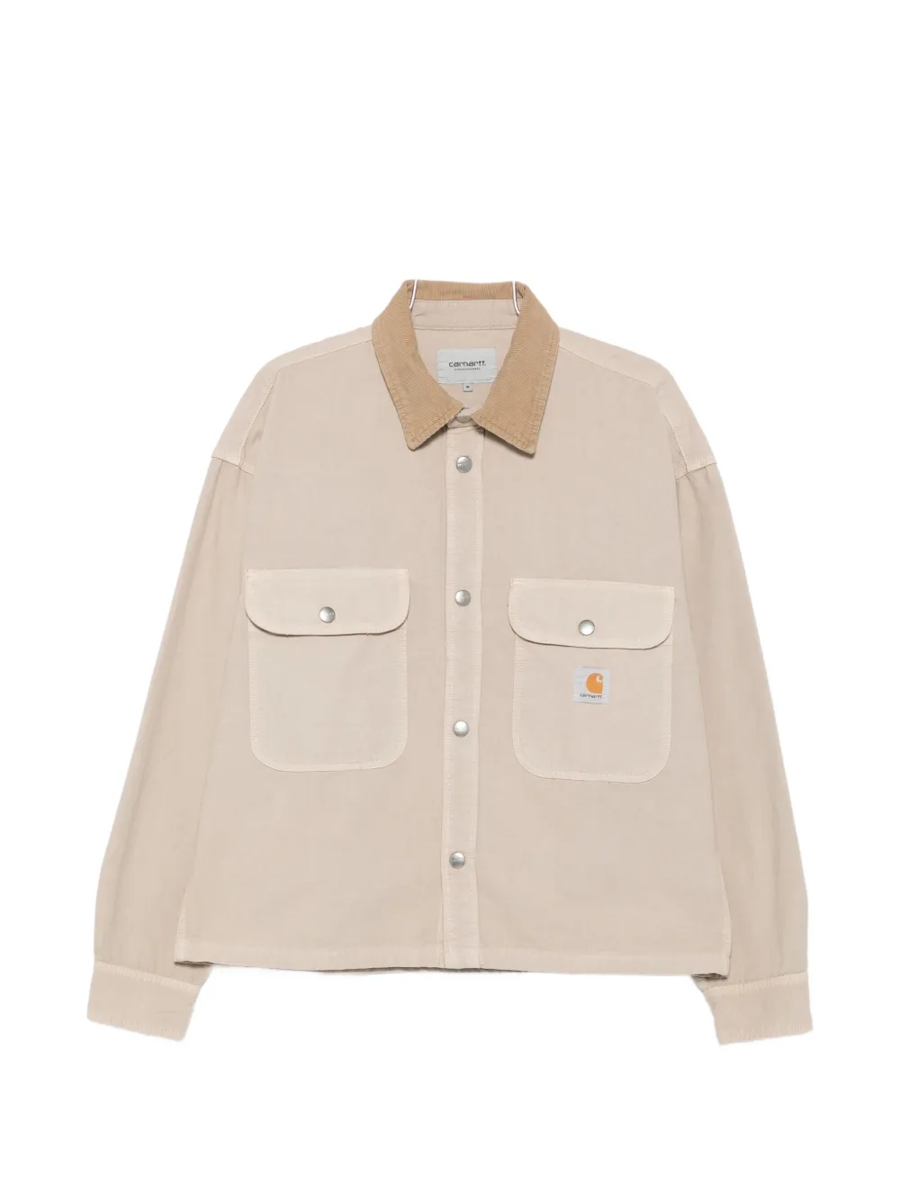 Carhartt WIP corduroy-collar chest-pocket jacket - Toni neutri