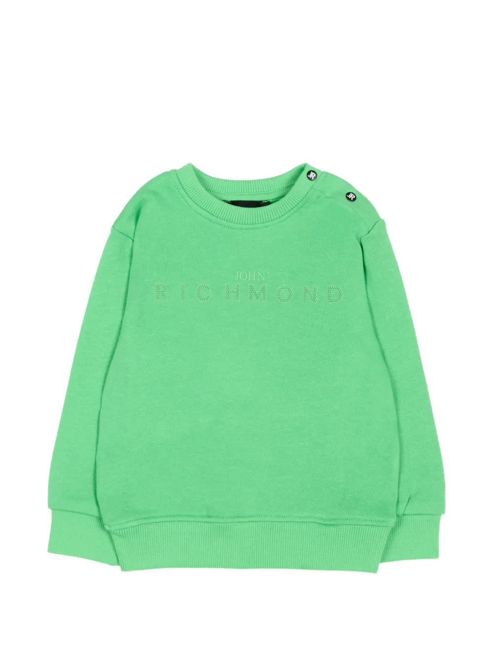 John Richmond Junior logo-embossed sweatshirt - Verde