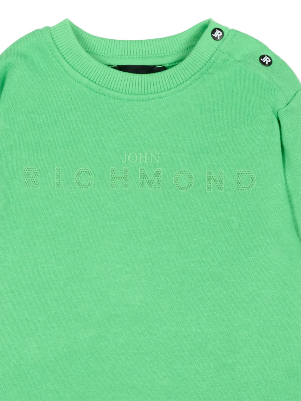 John Richmond Junior Sweater met logo-reliëf Groen