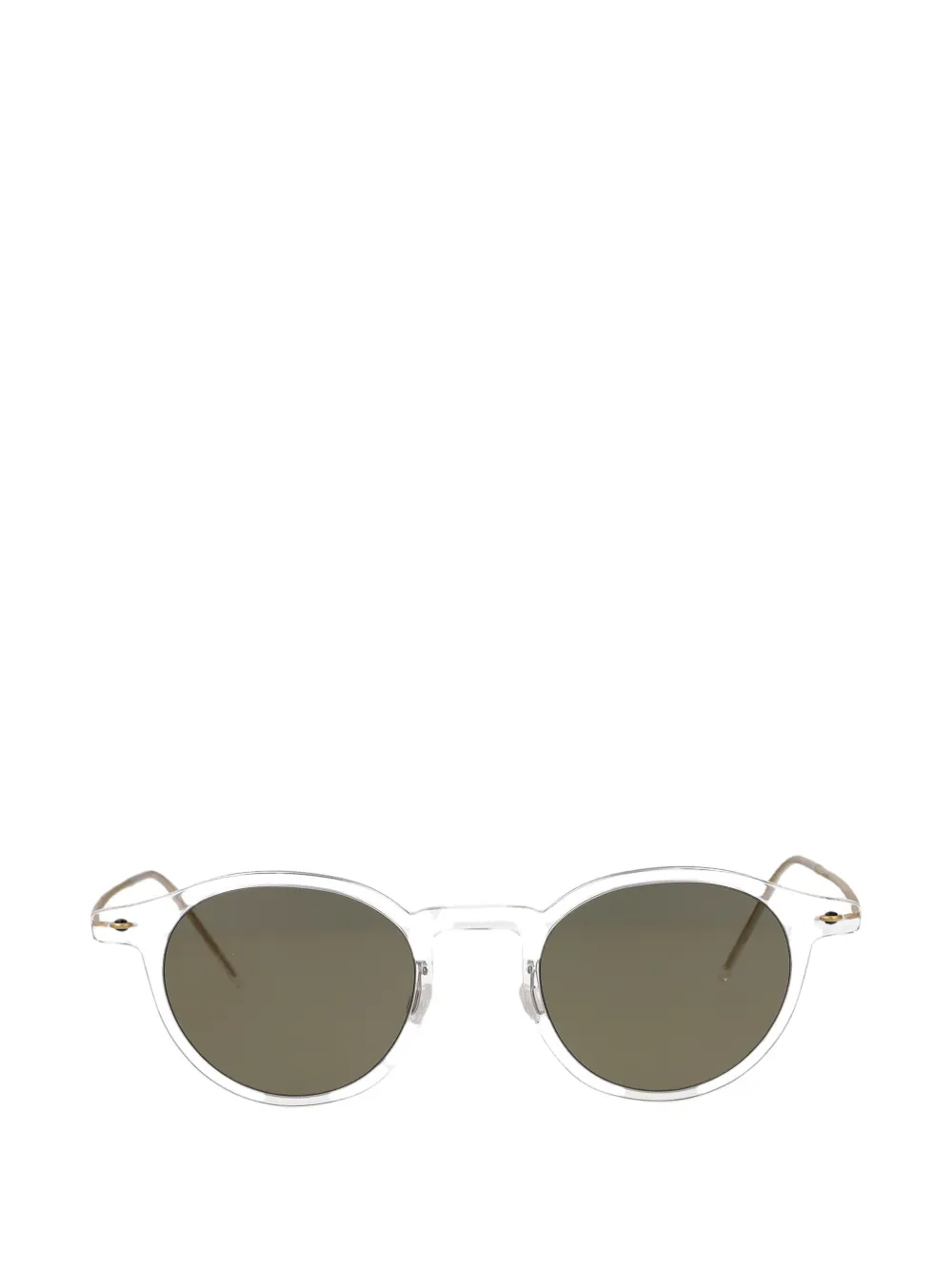 Lindberg Runde Sonnenbrille aus Titan - Nude