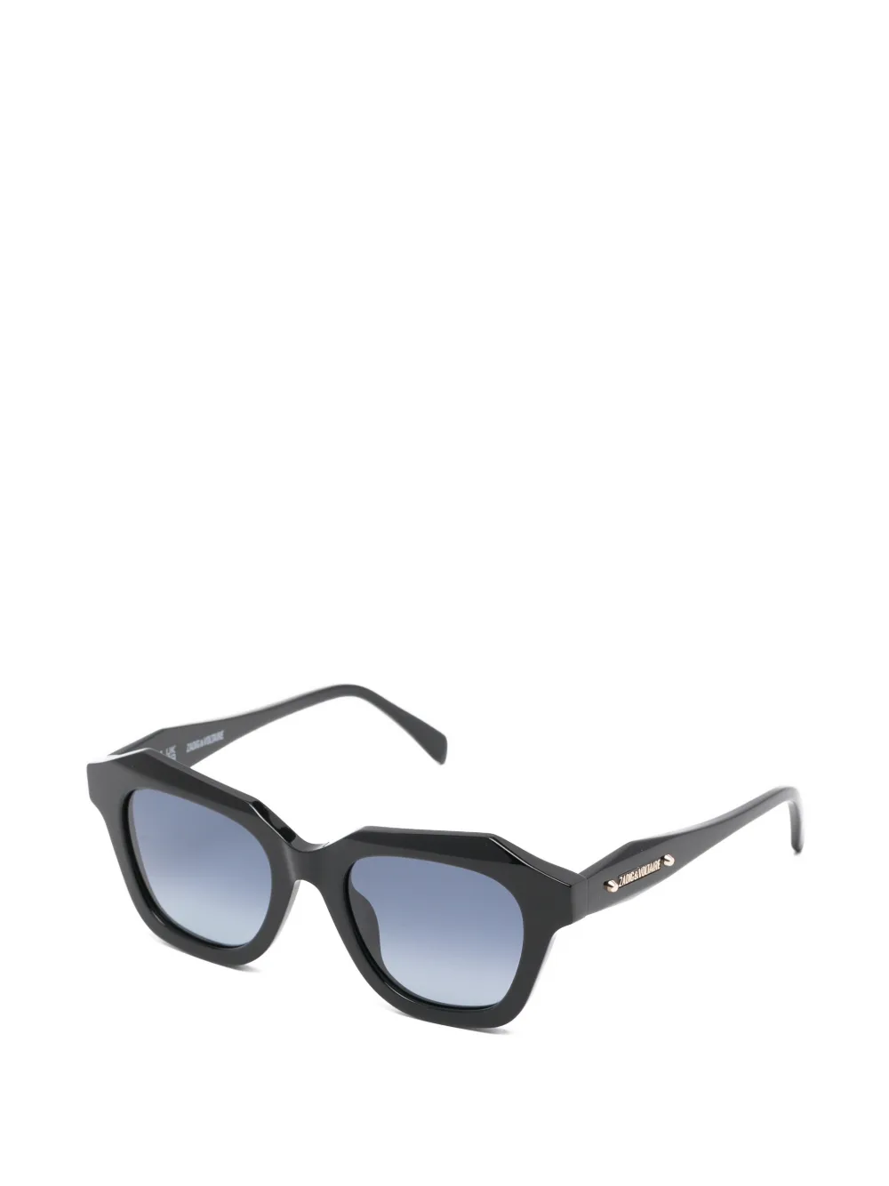 Zadig&Voltaire Zonnebril met geometrisch montuur Zwart