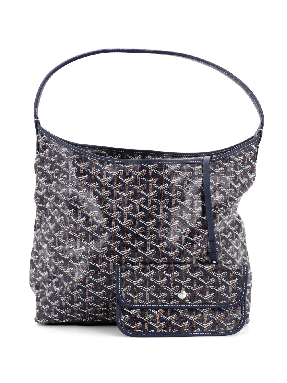 Goyard Pre-Owned Boheme Printed Coated Canvas hobo bag - Blu
