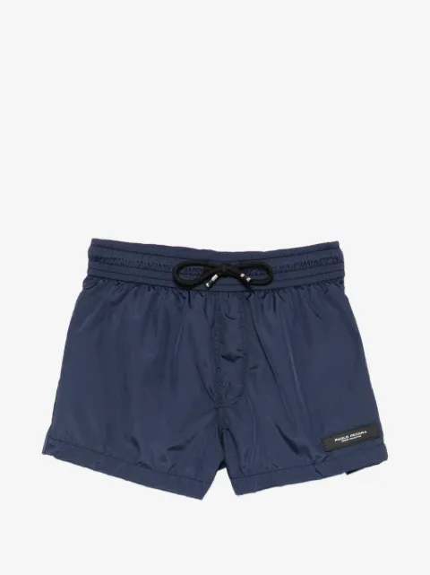 Paolo Pecora Kids drawstring logo-patch swim shorts
