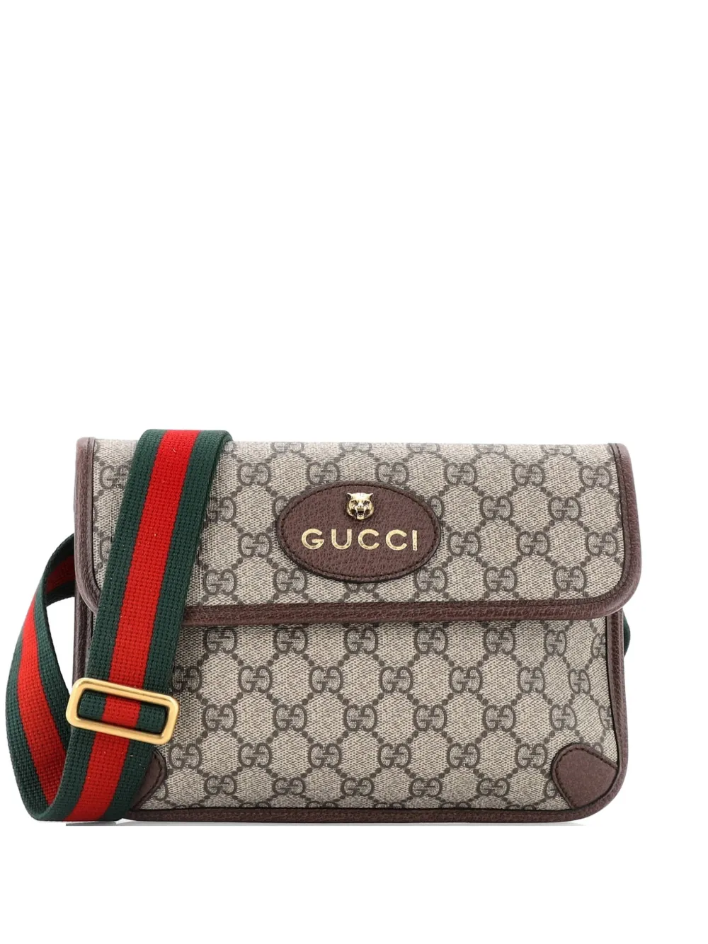 Gucci Pre-Owned Neo Vintage Flap GG Coated Canvas belt bag - Marrone
