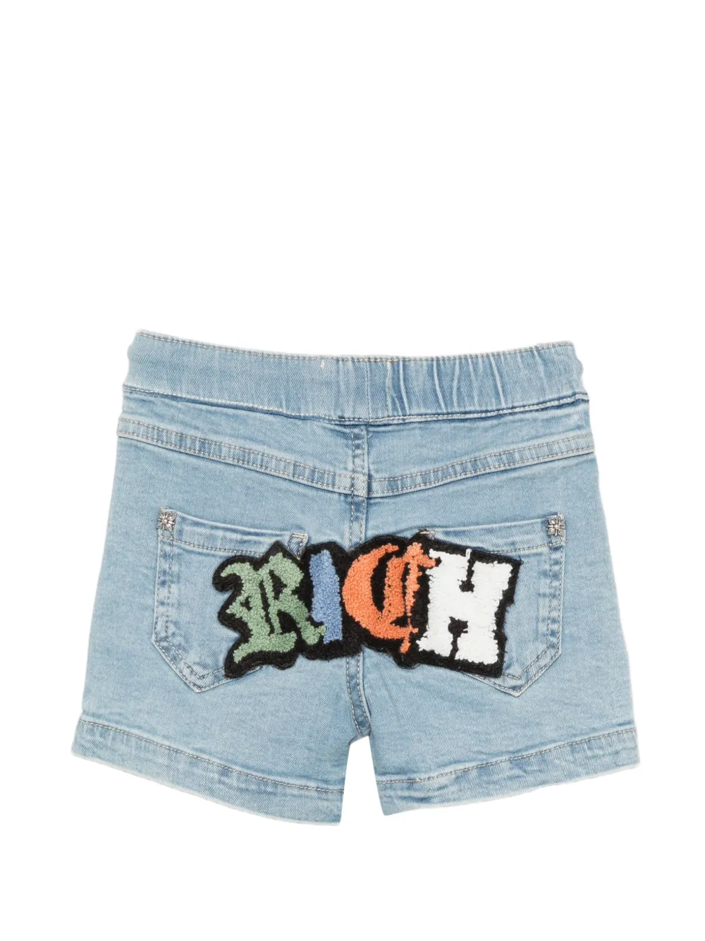 John Richmond Junior Shorts met trekkoord en logopatch Blauw