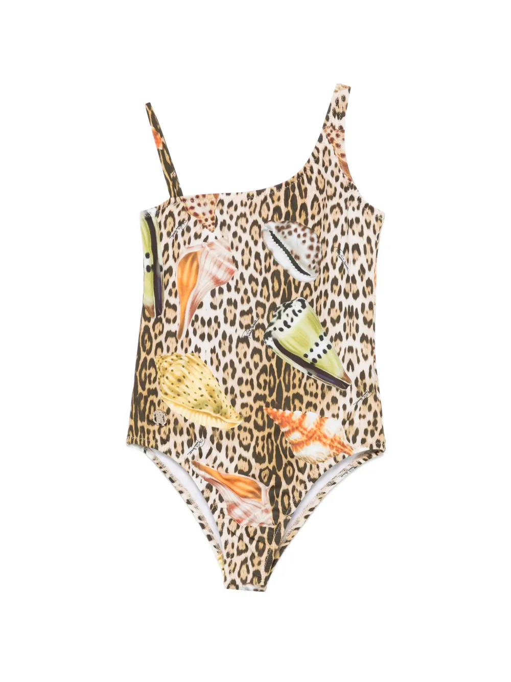 Roberto Cavalli Junior leopard-pattern swimsuit - Toni neutri