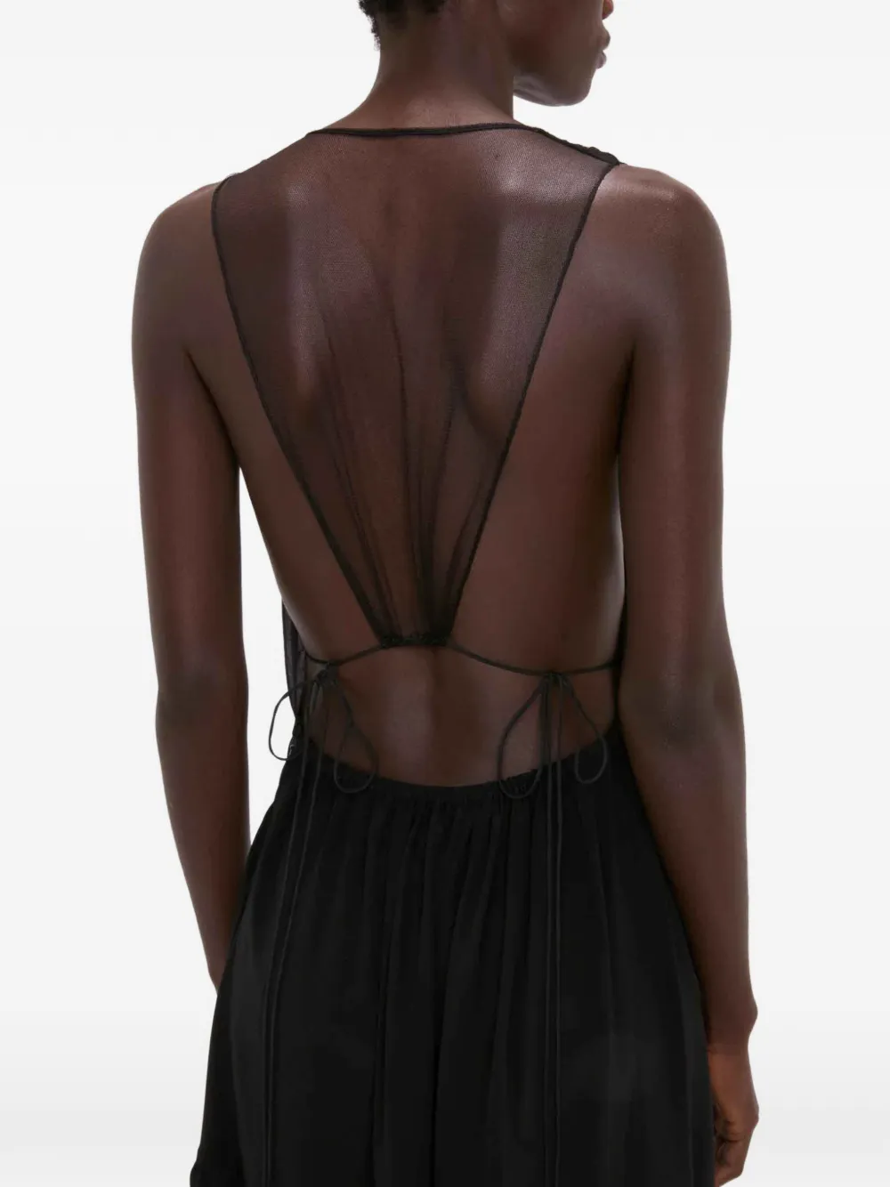 Victoria Beckham Mini-jurk met kant Zwart