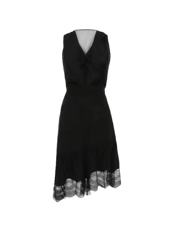 Victoria Beckham lace-trim Mini Dress | Black | FARFETCH BH Victoria Beckham lace-trim Mini Dress | Black | FARFETCH BH