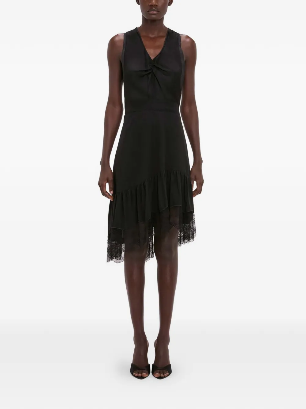Victoria Beckham Mini-jurk met kant Zwart