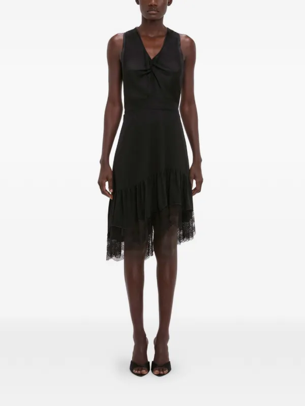 Victoria Beckham lace-trim Mini Dress | Black | FARFETCH BH Victoria Beckham lace-trim Mini Dress | Black | FARFETCH BH