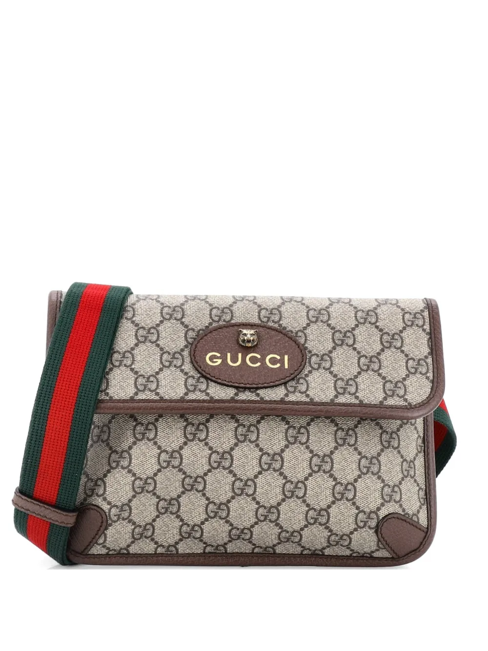 Gucci Pre-Owned Neo Vintage Flap GG Coated Canvas belt bag - Marrone