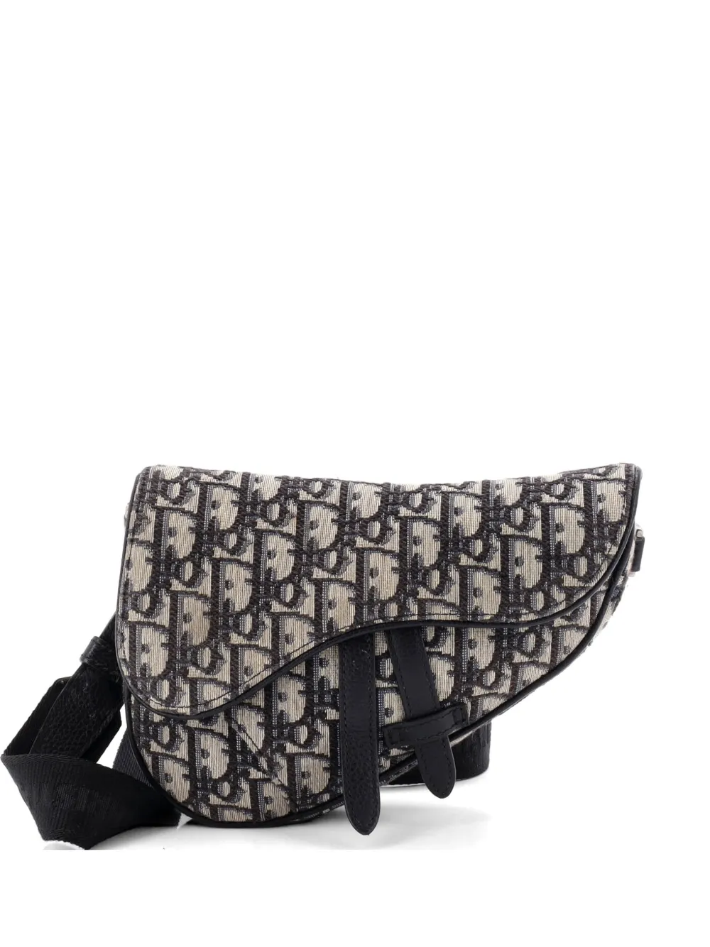 Christian Dior Pre-Owned Borsa a tracolla Saddle Oblique - Blu