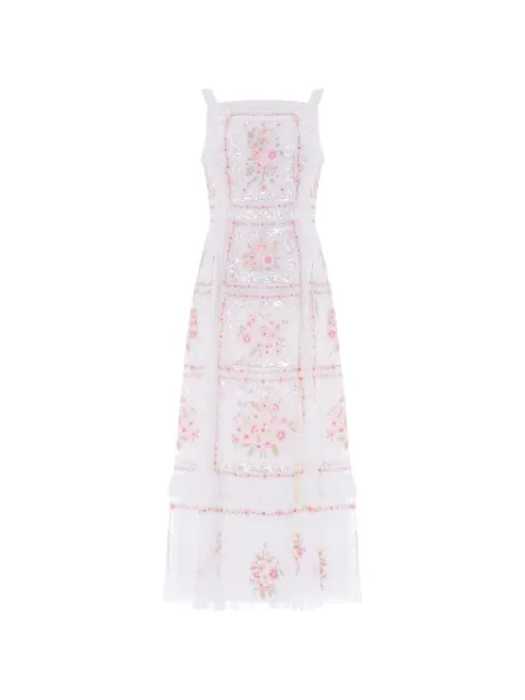 Needle & Thread Blossom Bib sequin-embellished midi dress