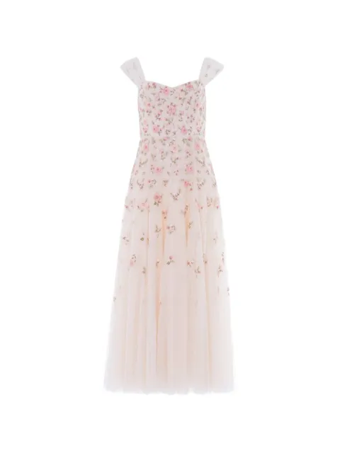 Needle & Thread Mayflower Ditsy embroidered gown