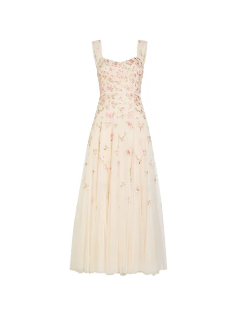 Needle & Thread Mayflower Ditsy embroidered gown