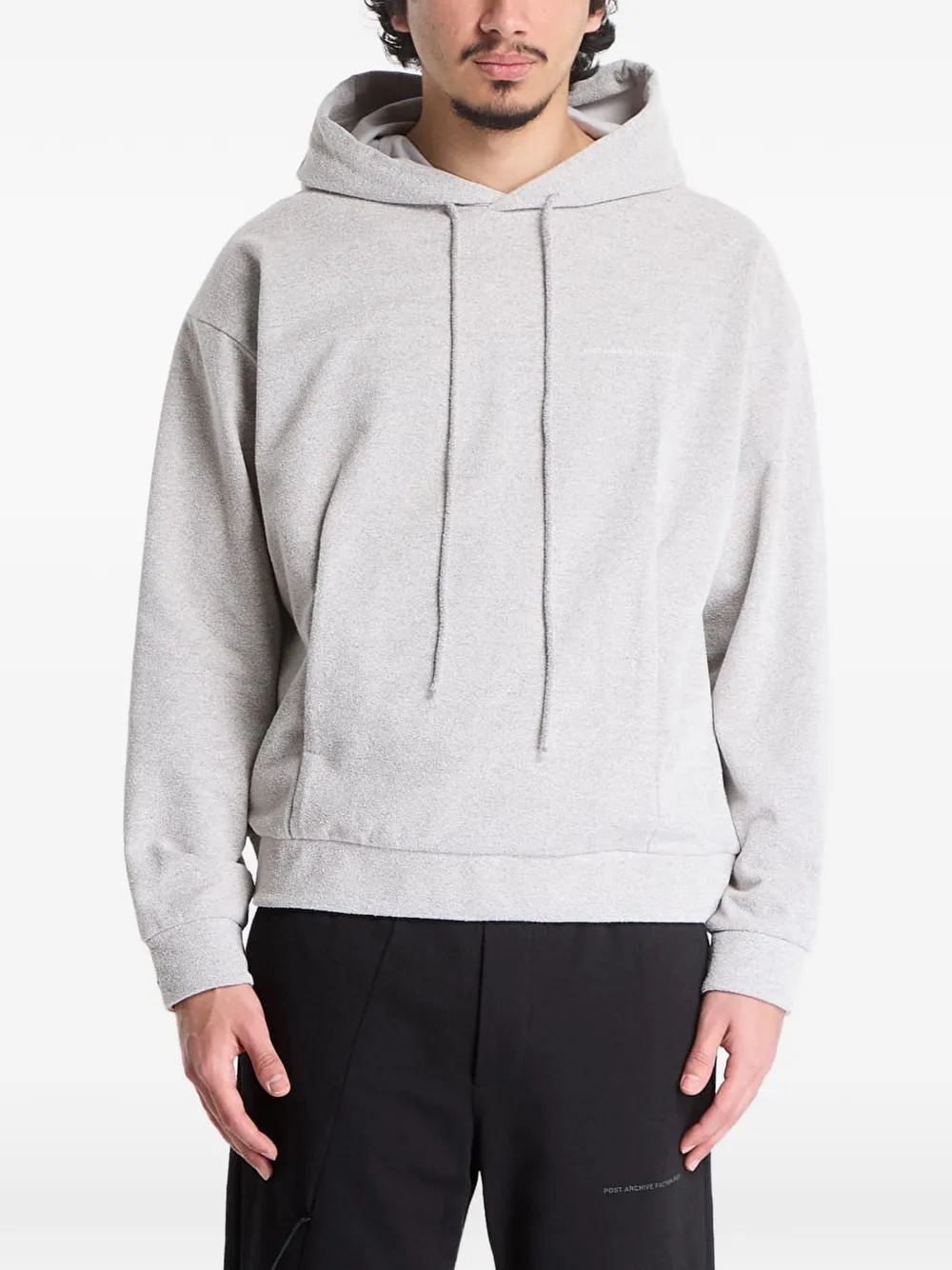 Post Archive Faction Work Archive drawstring hoodie - Grigio