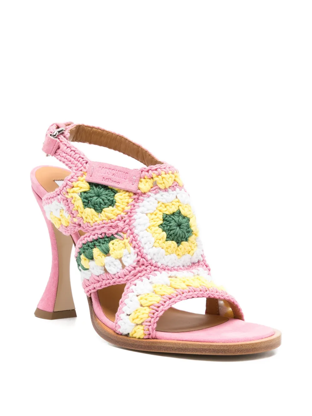 Moschino Gehaakte sandalen Roze