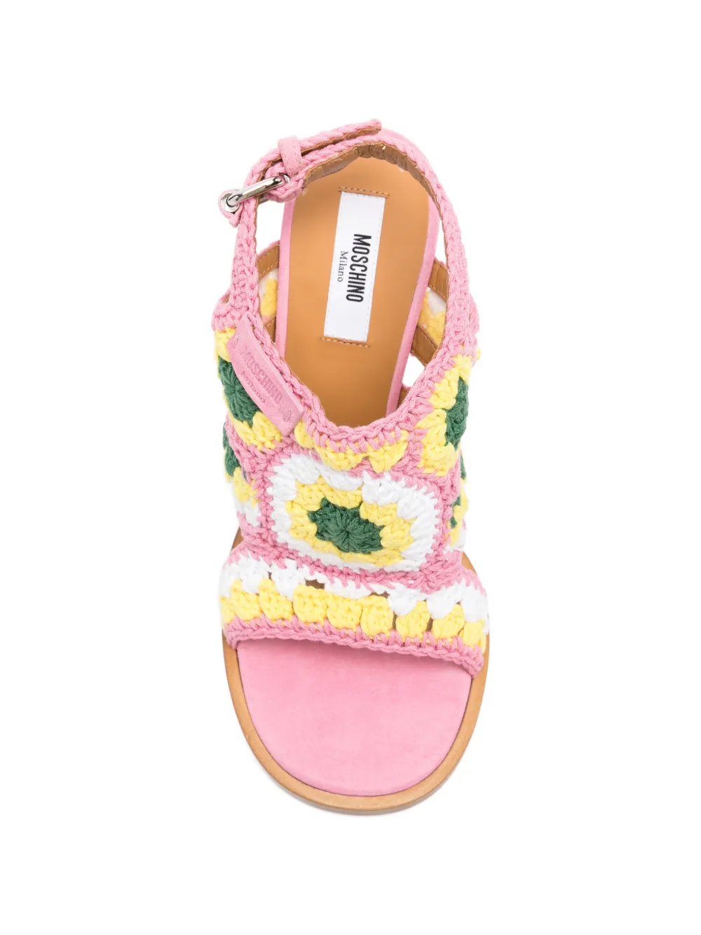 Moschino Gehaakte sandalen Roze