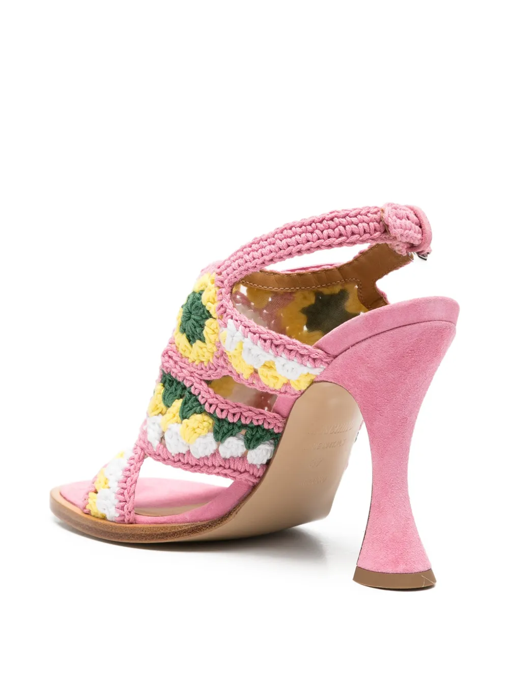 Moschino Gehaakte sandalen Roze